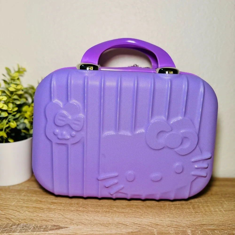 Sanrio Hello Kitty Cosmetic Case - Durable ABS Travel Toolbox, Laptop Bag, Suitc